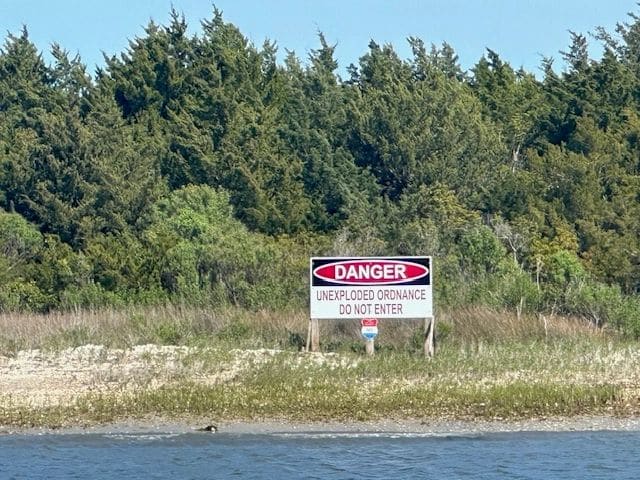 Passing through Camp Lejeune.