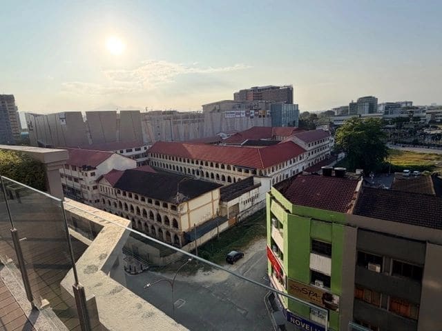 The building with the red roof is associated with St. Michaels - maybe a school?