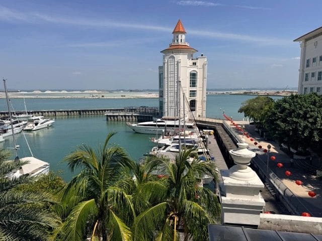 View from condo, looking forward (Andaman Island in the distance)