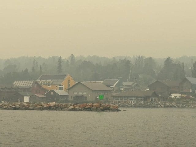 Coming in to Grand Marais