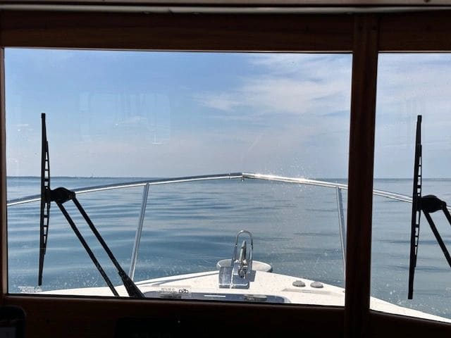 Smooth waters on the way to Edgewater OH.