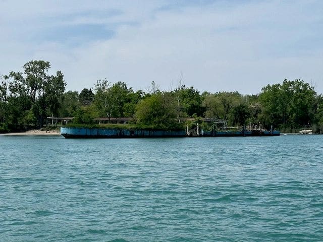 Entering the Detroit River...