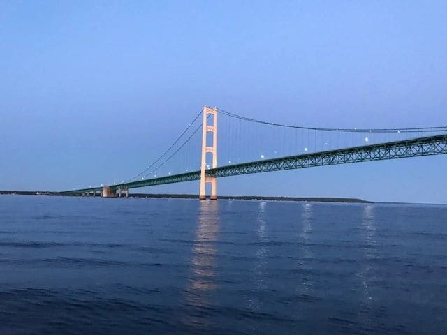 May 30: Mackinac Island to Leland, passing under the Mighty Mac!