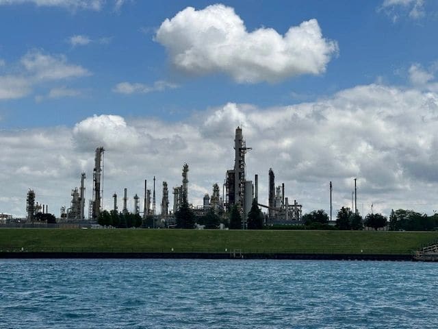 Along the St. Clair River ...
