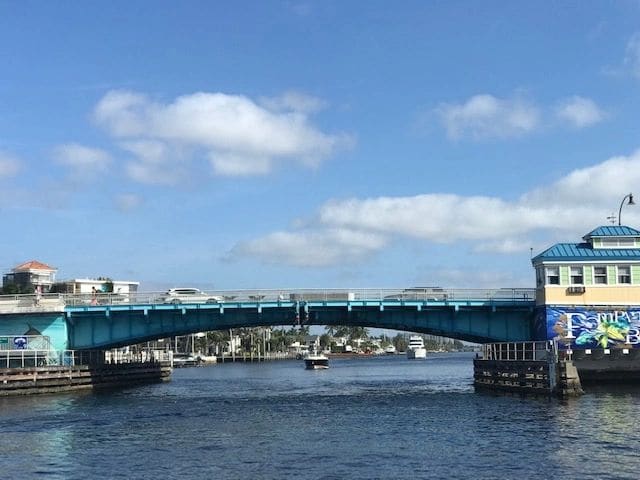 Bridge after bridge after bridge. Pompano Beach; along the way from Biscayne Bay to Riviera Beach.