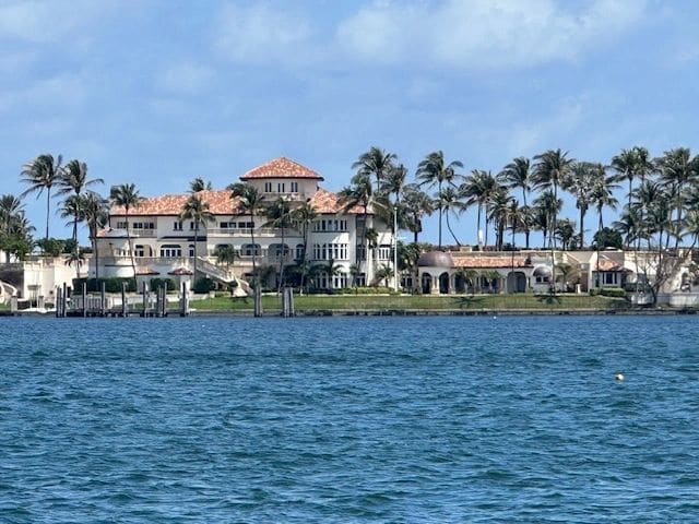 Huge estate after huge estate after huge estate. Along the way from Biscayne Bay to Riviera Beach.