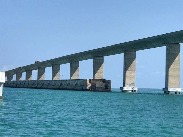 I believe this is a segment of Flagler’s original train track, it’s by the Channel #5 bridge.