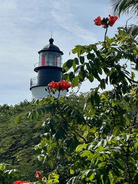 View of lighthouse from Hemingway House