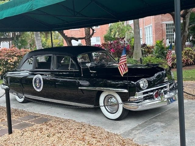 Beginning of the Little White House Tour - Presidential Limousine