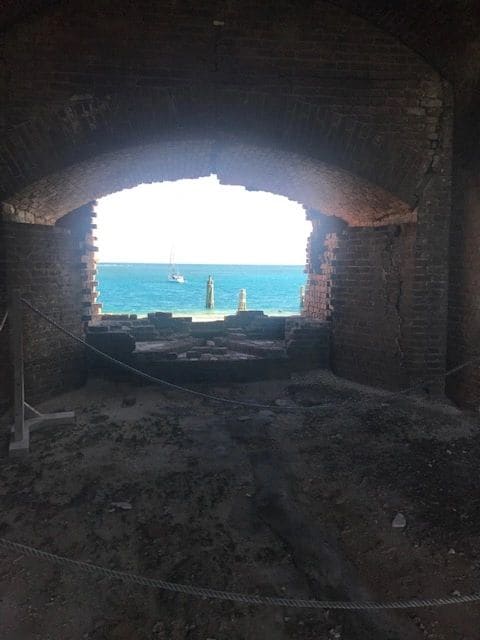 View from Dr. Mudd's cell