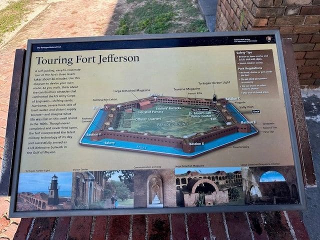 Touring Fort Jefferson...