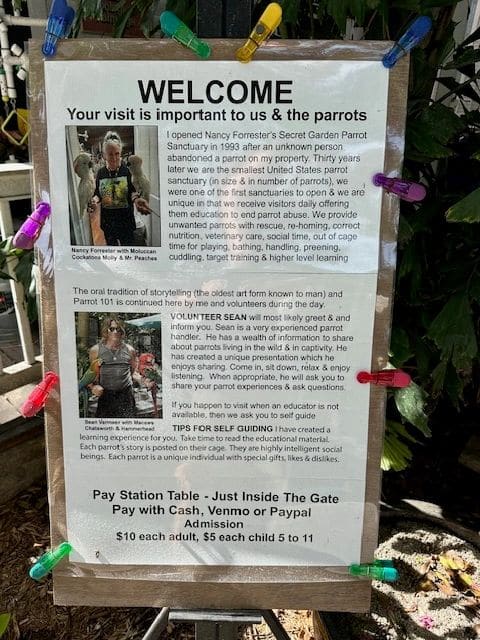 Nancy Forrester's Secret Garden Parrot Sanctuary