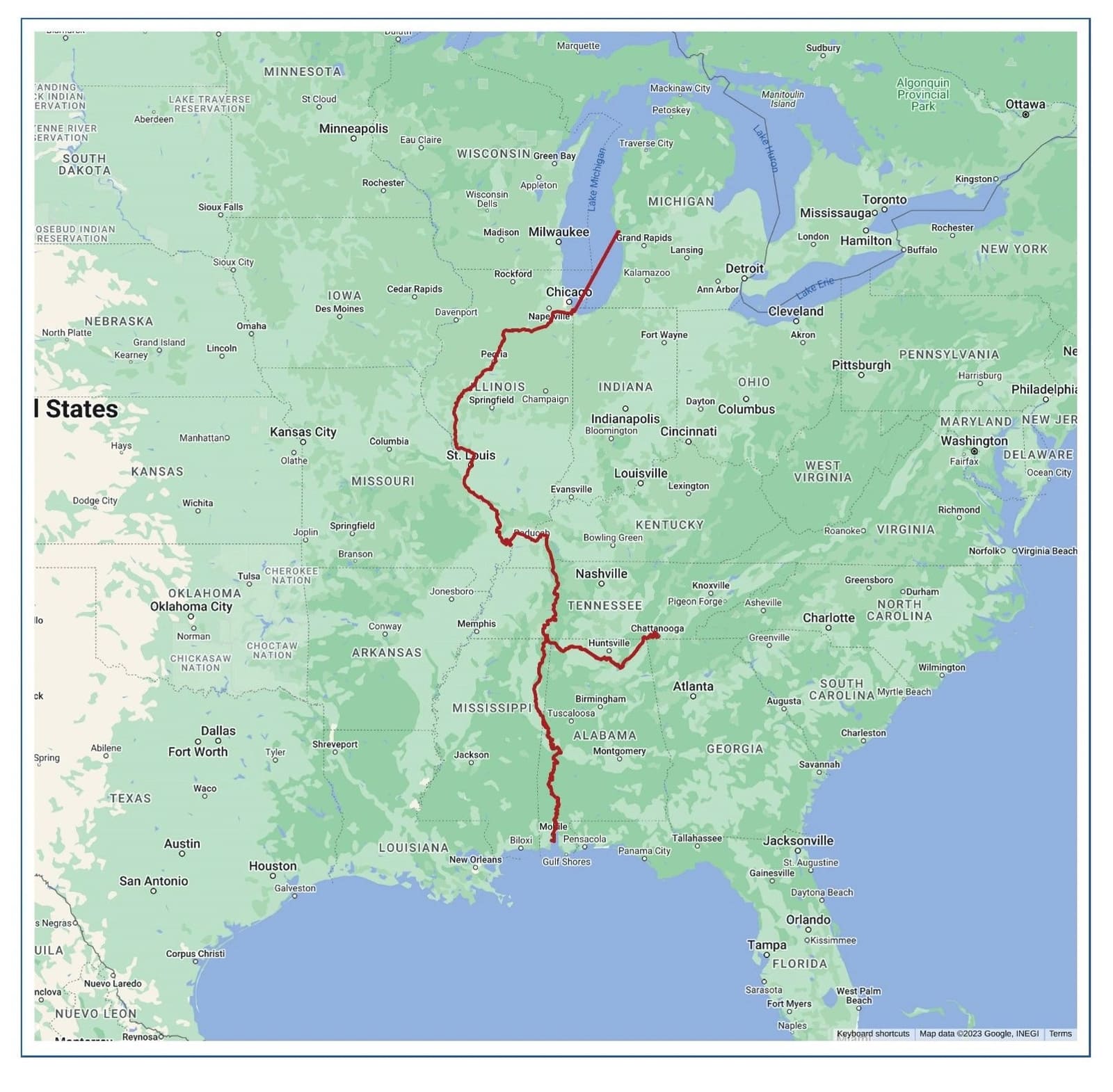 Journey to date: From Muskegon to Mobile