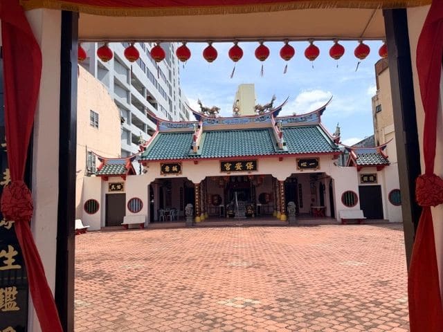 Passing by another temple