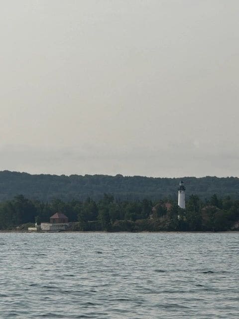 Leaving Whitefish Point for the Soo. The morning fog appeared to be leaving...
