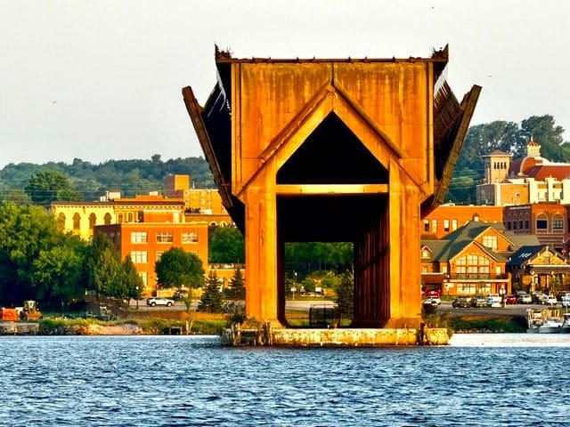 Iron Ore Dock, in operation 1931-1971.