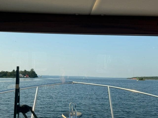 From Portage Waterway into Lake Superior.