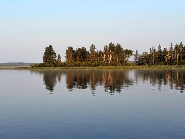Along the Portage Waterway.