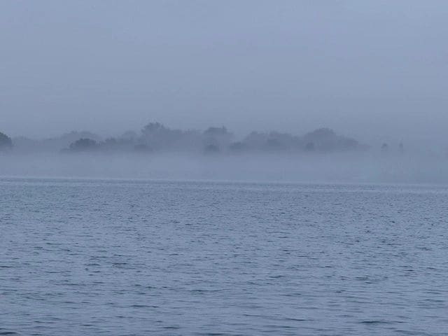 From Lexington to St Clair. Foggy coastline.
