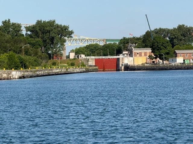 Waiting for the Canadian Soo Lock to open