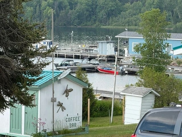 Tucked in at Rossport - ready for the thunderstorms!