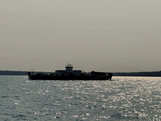 Dodging ferries on way to Madeline Island
