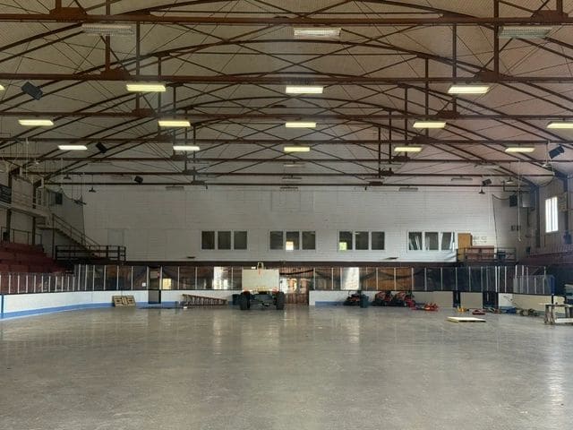 Inside the arena...