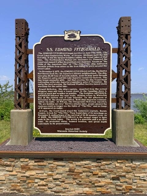 The Edmund Fitzgerald departed from Superior, Wisconsin, on November 9, 1975