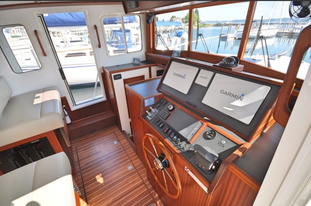 The pilothouse helm